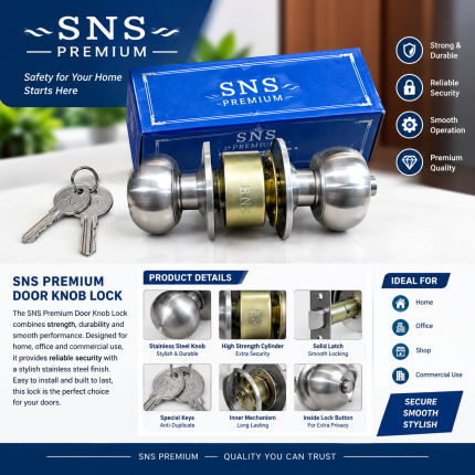 SNS PREMIUM DOOR KNOB LOCK