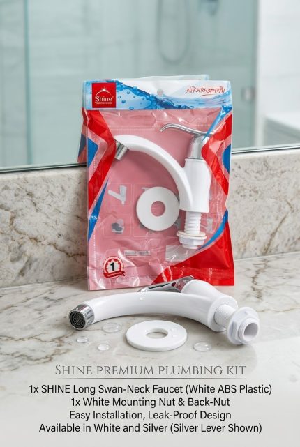 SHINE Premium Long Swan-Neck Faucet Kit